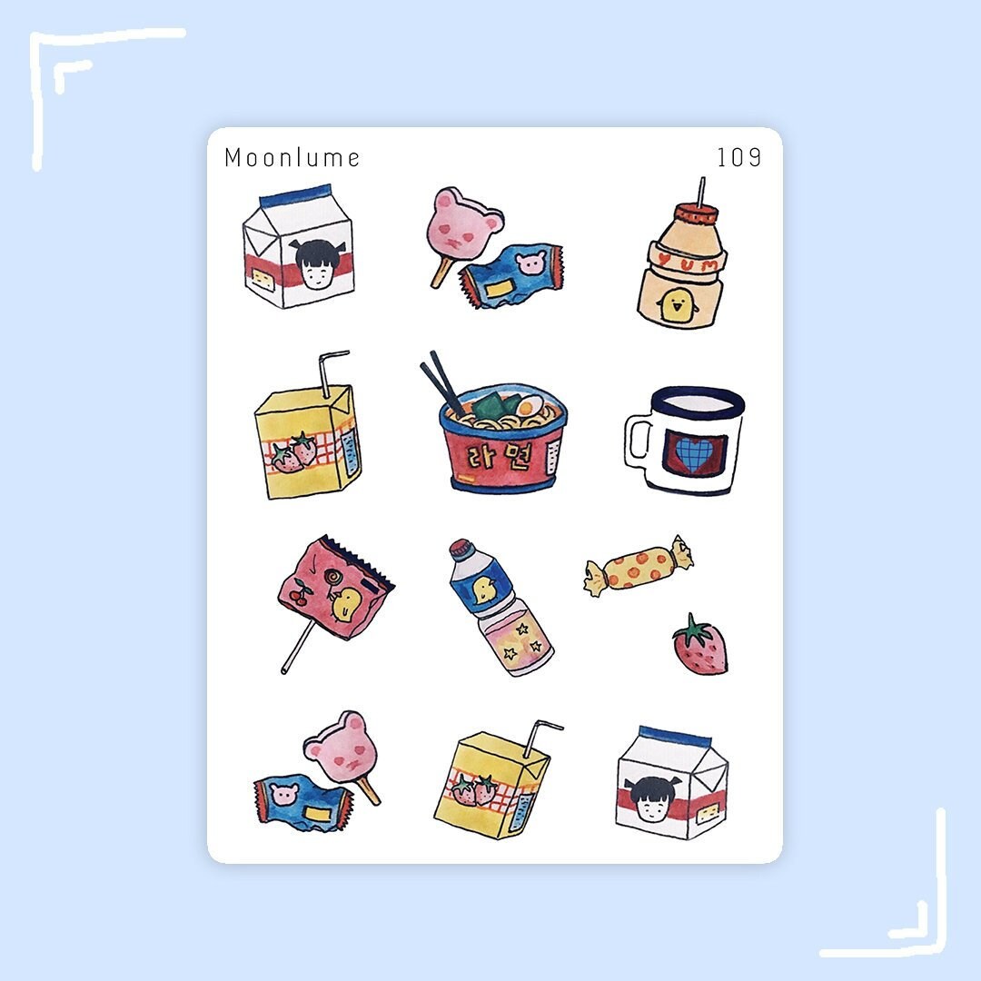 Detail Gambar Stiker Aesthetic Food Nomer 4
