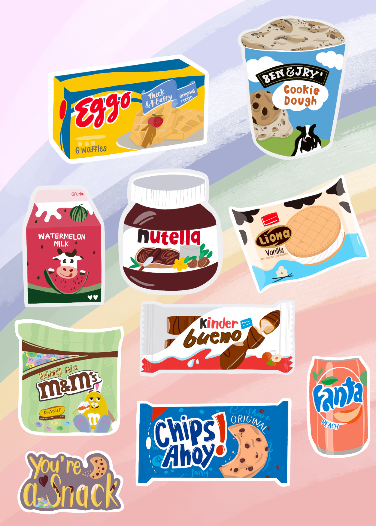 Detail Gambar Stiker Aesthetic Food Nomer 53