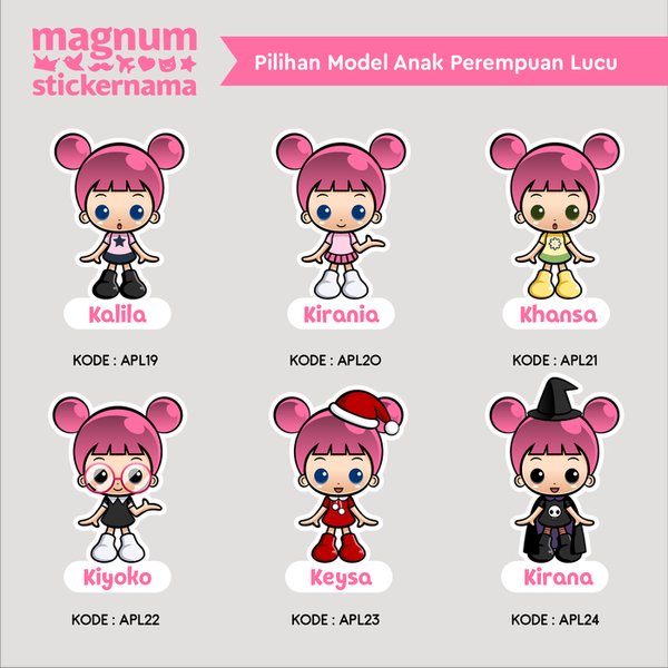 Detail Gambar Stiker Anak Perempuan Nomer 7