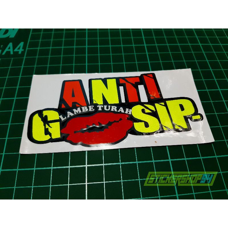 Detail Gambar Stiker Anti Gosip Nomer 14