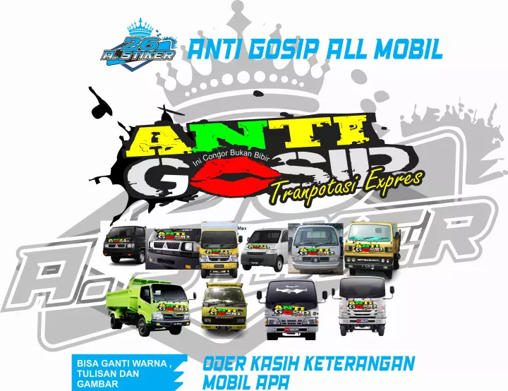 Detail Gambar Stiker Anti Gosip Nomer 40