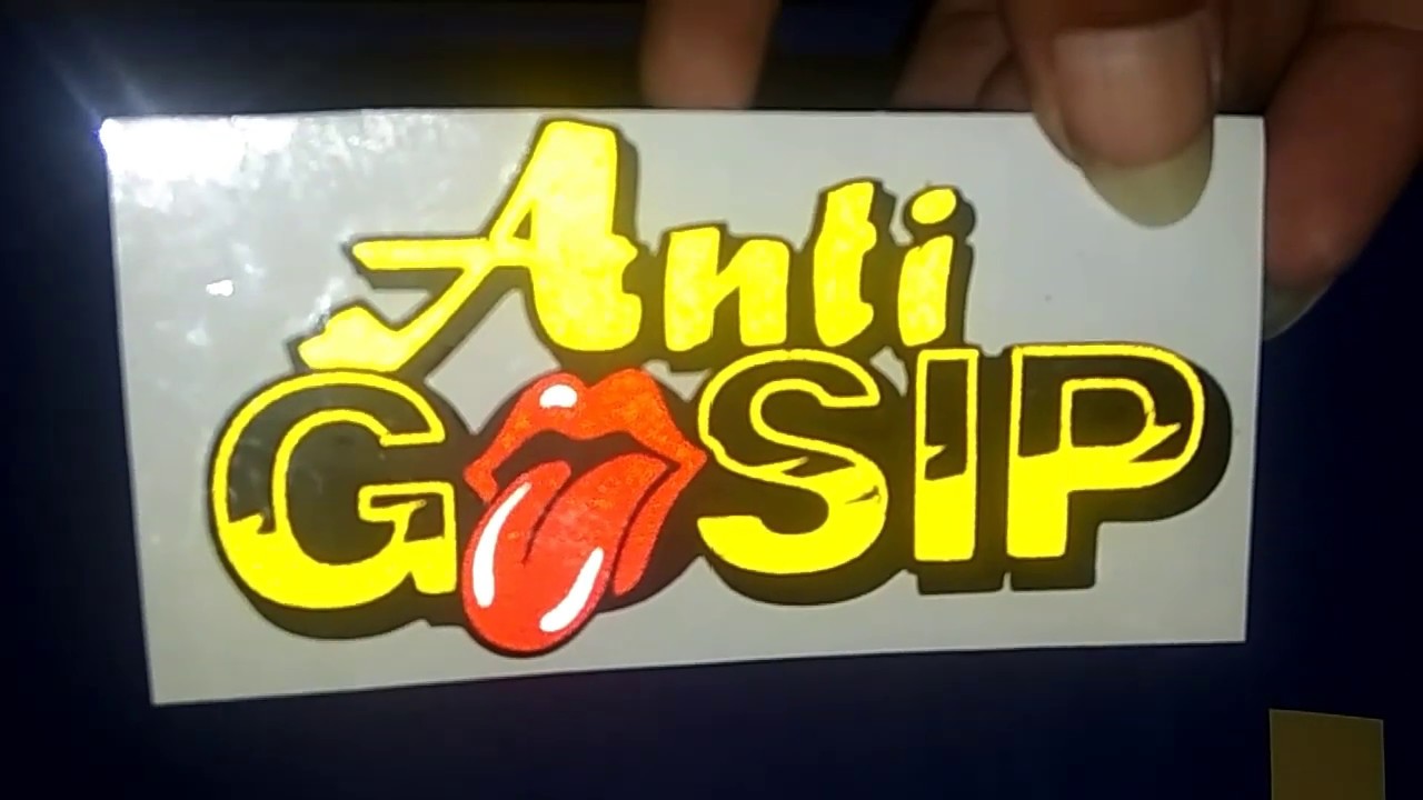 Detail Gambar Stiker Anti Gosip Nomer 8