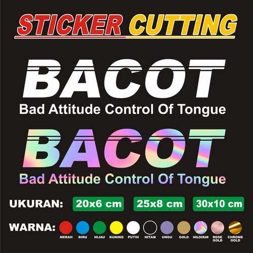 Detail Gambar Stiker Bacot Nomer 22