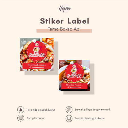 Detail Gambar Stiker Bakso Nomer 29