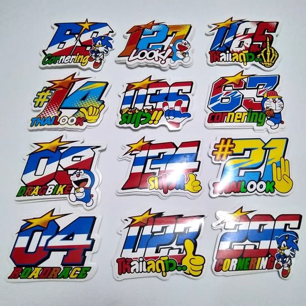 Detail Gambar Stiker Balap Nomer 32