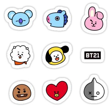 Gambar Stiker Bt21 - KibrisPDR