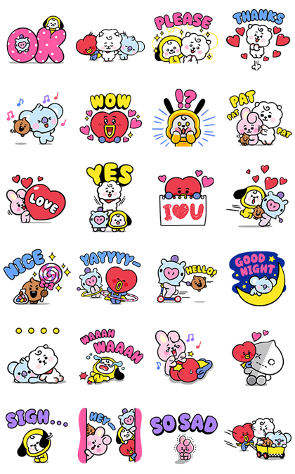 Detail Gambar Stiker Bt21 Nomer 26