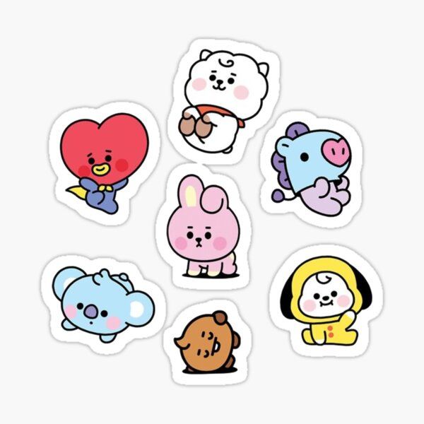 Detail Gambar Stiker Bt21 Nomer 4