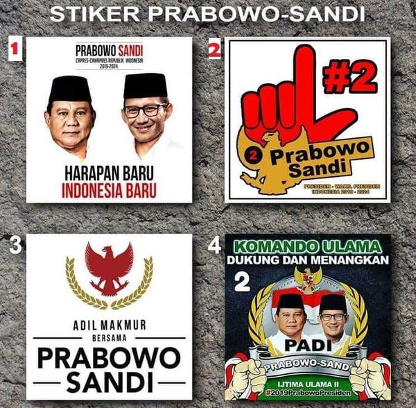 Detail Gambar Stiker Capres No 1 Nomer 20