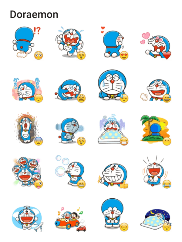 Detail Gambar Stiker Doraemon Nomer 15