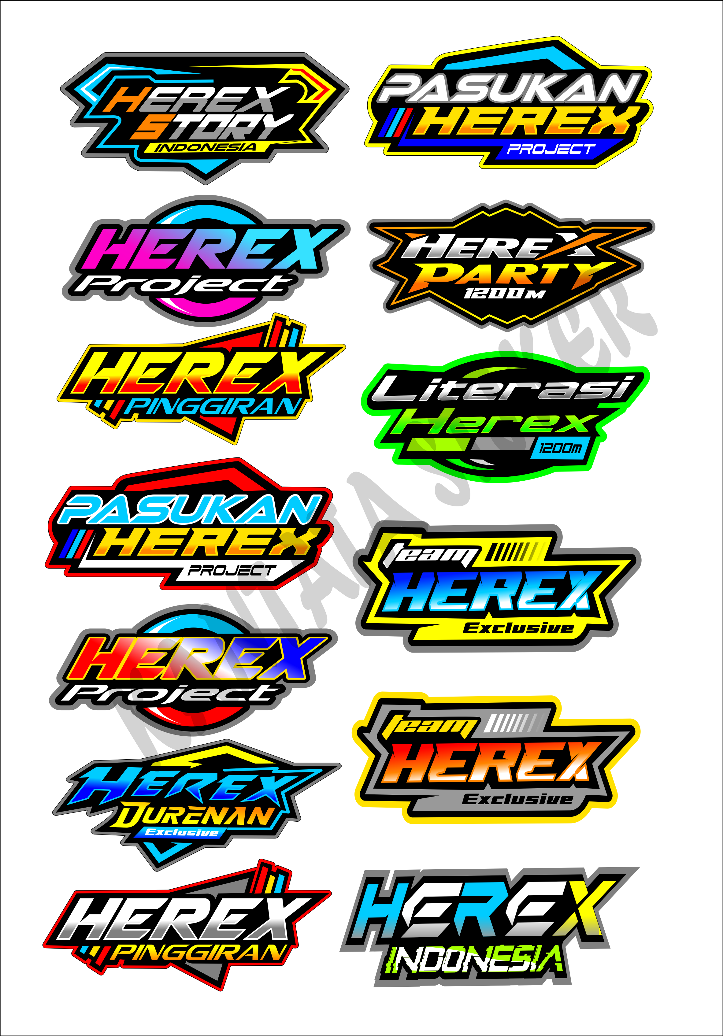 Detail Gambar Stiker Herex Nomer 11