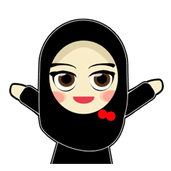 Detail Gambar Stiker Kartun Muslimah Nomer 21