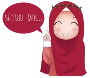 Detail Gambar Stiker Kartun Muslimah Nomer 28