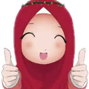 Detail Gambar Stiker Kartun Muslimah Nomer 57