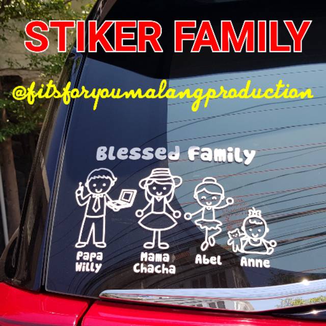 Detail Gambar Stiker Keluarga Di Mobil Nomer 24