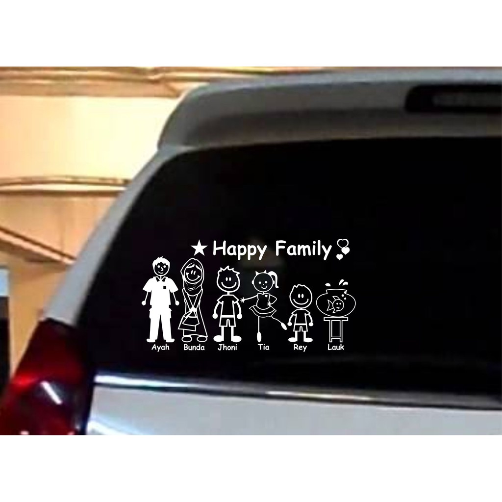 Detail Gambar Stiker Keluarga Di Mobil Nomer 52