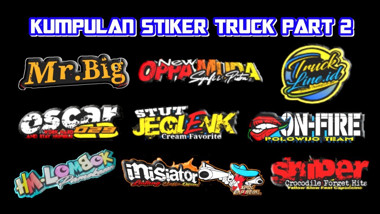 Detail Gambar Stiker Keren Buat Truk Nomer 49