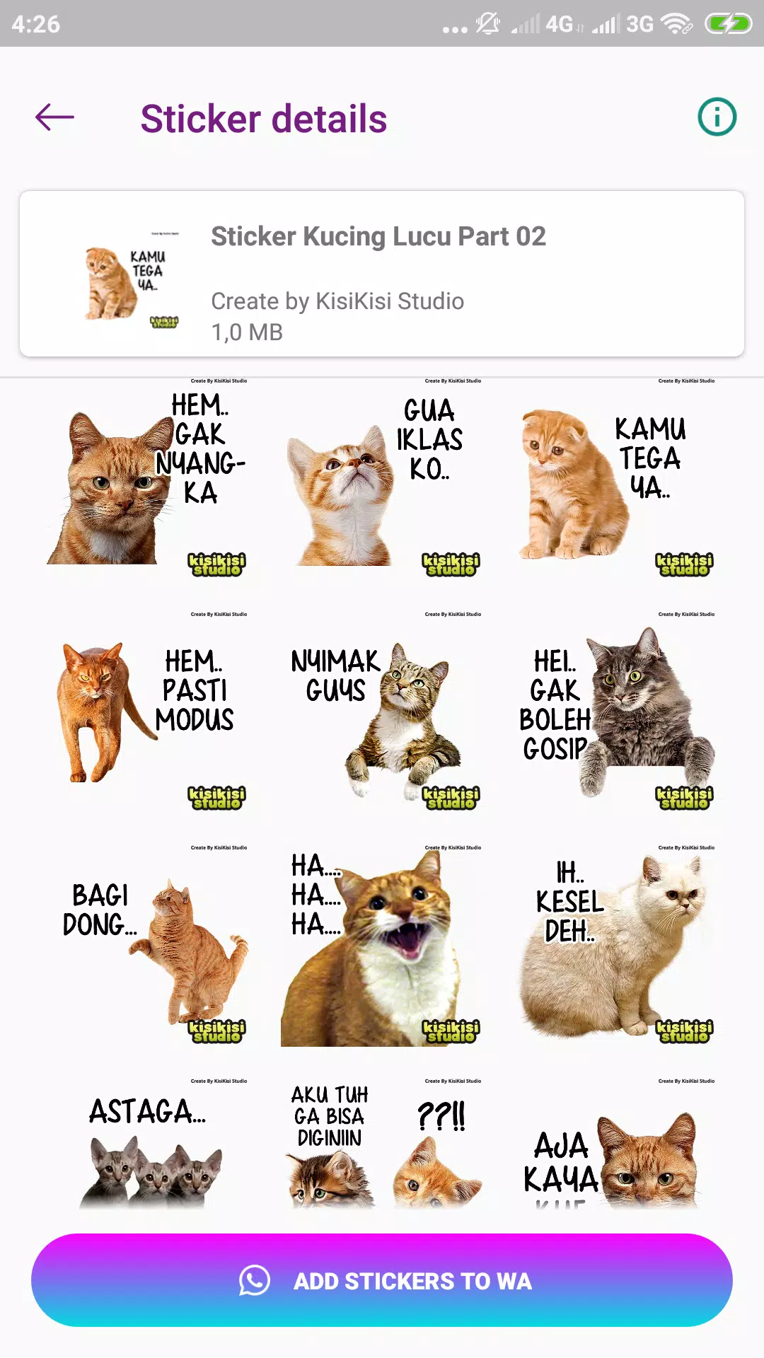 Detail Gambar Stiker Kucing Nomer 31
