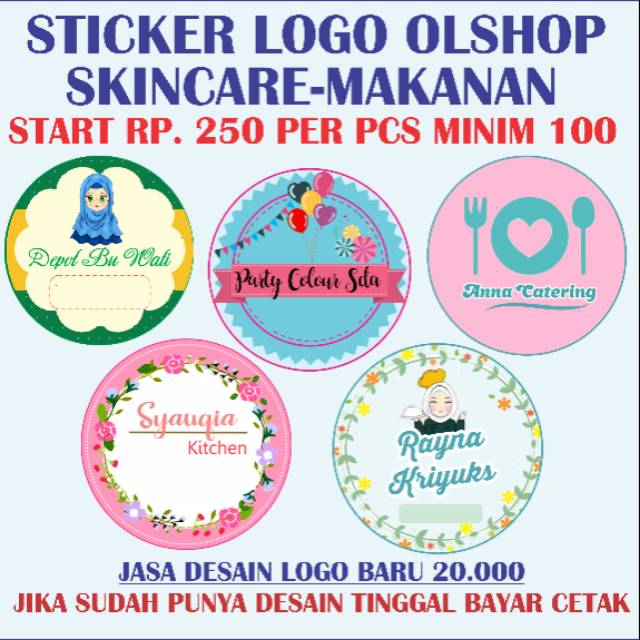 Detail Gambar Stiker Logo Makanan Nomer 12