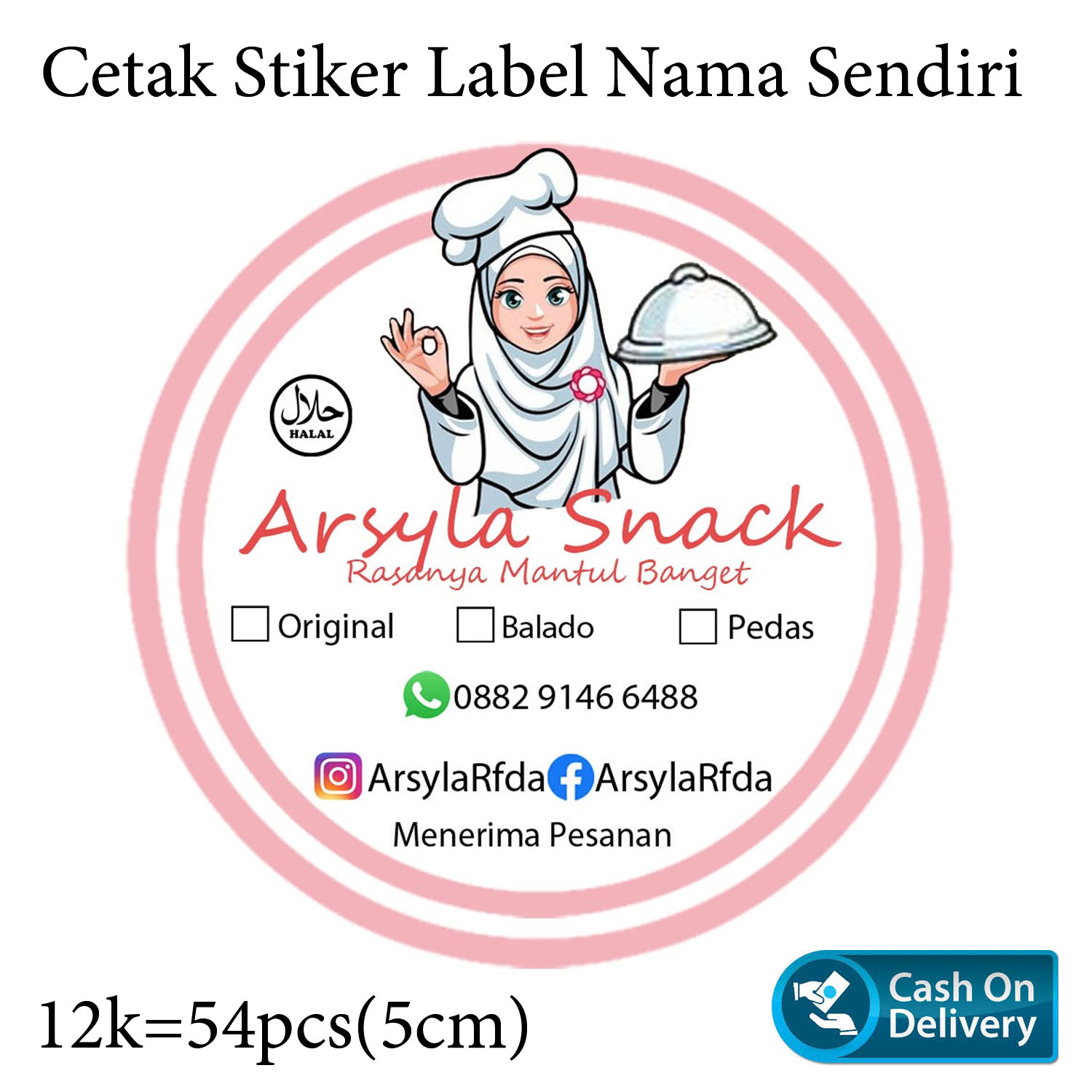 Detail Gambar Stiker Logo Makanan Nomer 9