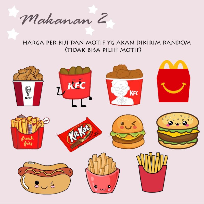 Detail Gambar Stiker Makanan Dan Minuman Nomer 2