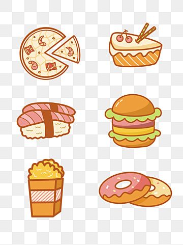 Detail Gambar Stiker Makanan Kartun Nomer 4