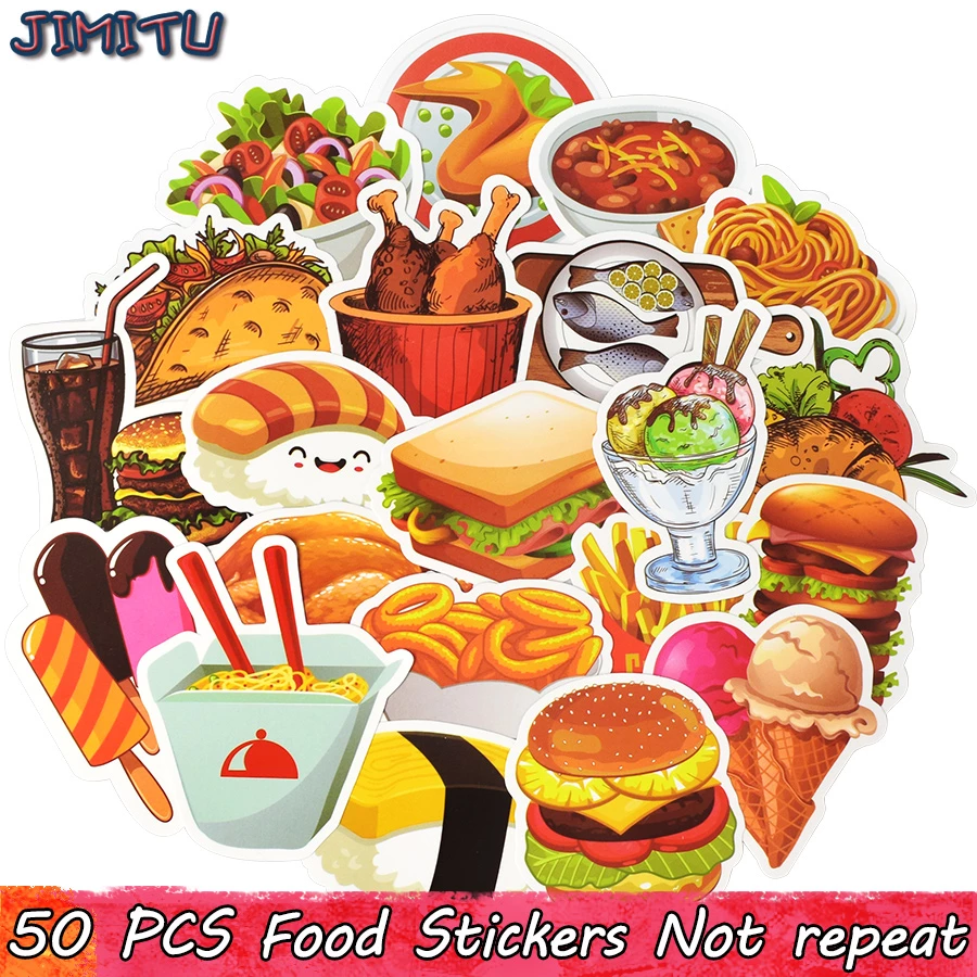 Detail Gambar Stiker Makanan Kartun Nomer 46