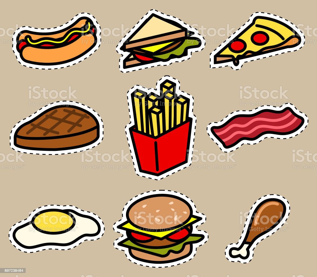 Detail Gambar Stiker Makanan Lucu Nomer 34