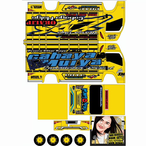 Detail Gambar Stiker Miniatur Truk Nomer 22