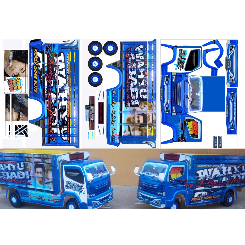 Detail Gambar Stiker Miniatur Truk Nomer 31