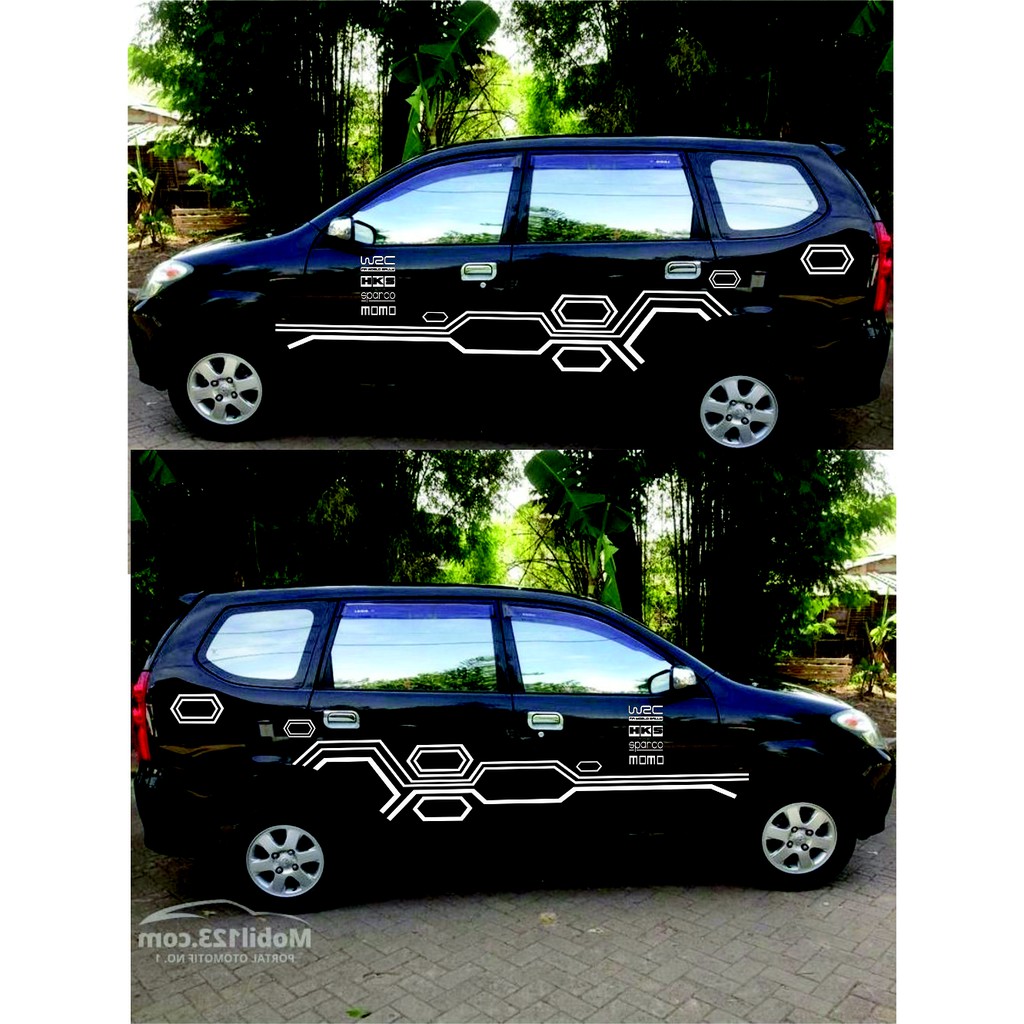 Detail Gambar Stiker Mobil Avanza Hitam Nomer 34