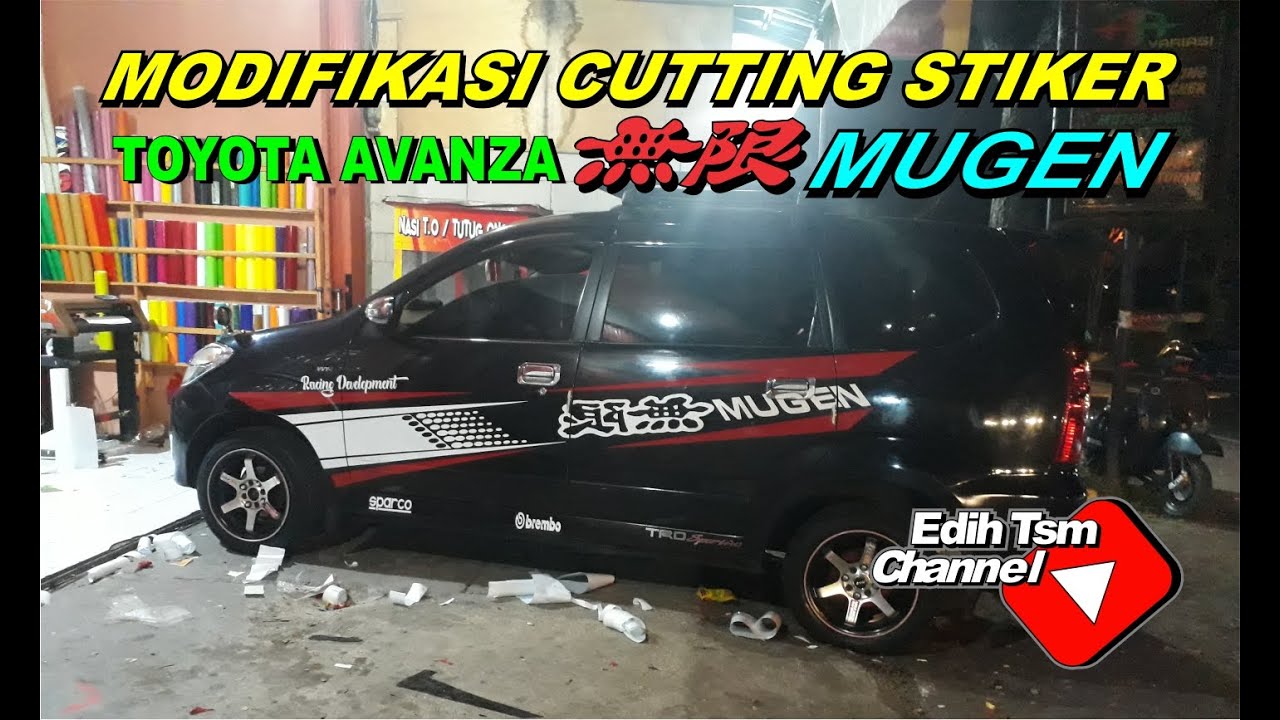 Detail Gambar Stiker Mobil Avanza Hitam Nomer 37