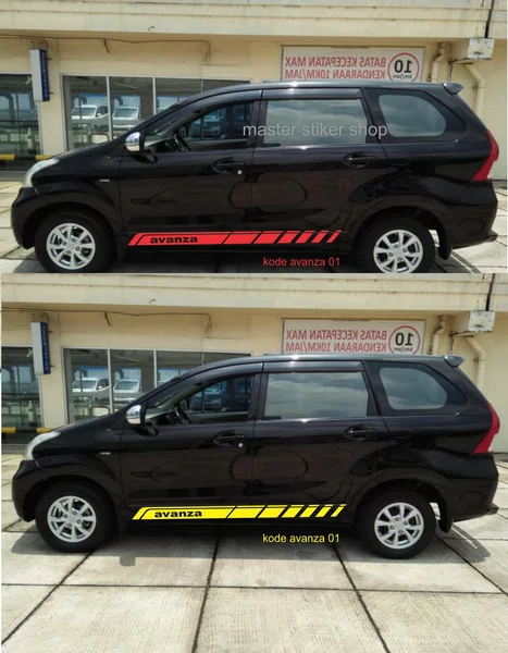 Detail Gambar Stiker Mobil Avanza Hitam Nomer 9