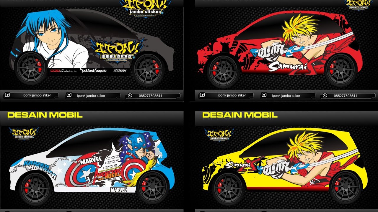 Detail Gambar Stiker Mobil Keren Nomer 50