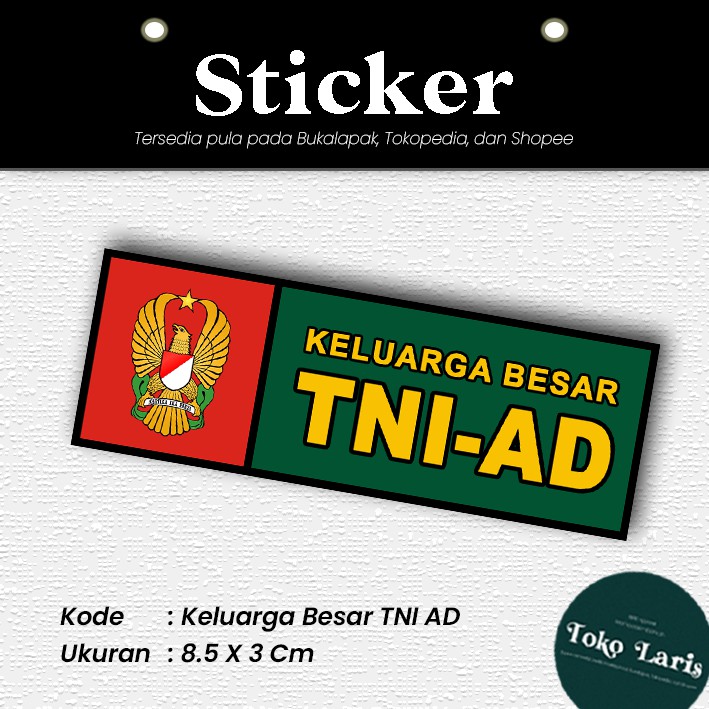 Detail Gambar Stiker Mobil Logo Tni Nomer 37