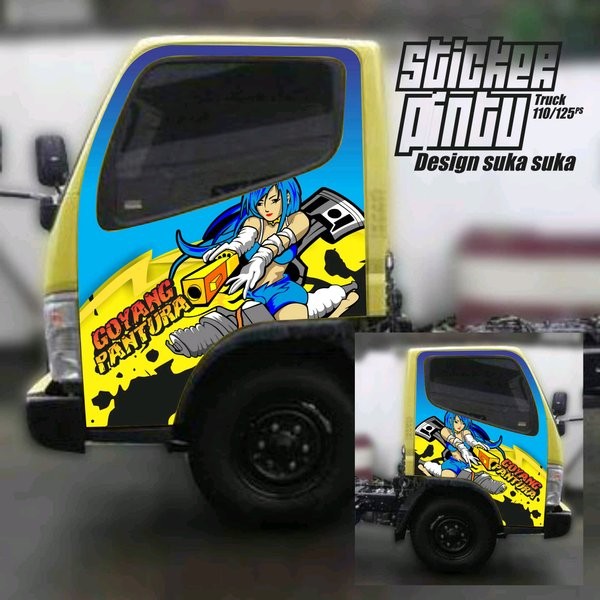 Detail Gambar Stiker Mobil Truk Nomer 17