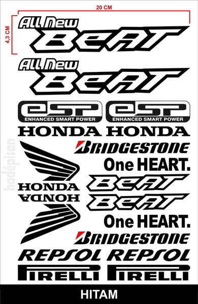 Detail Gambar Stiker Motor Nomer 7