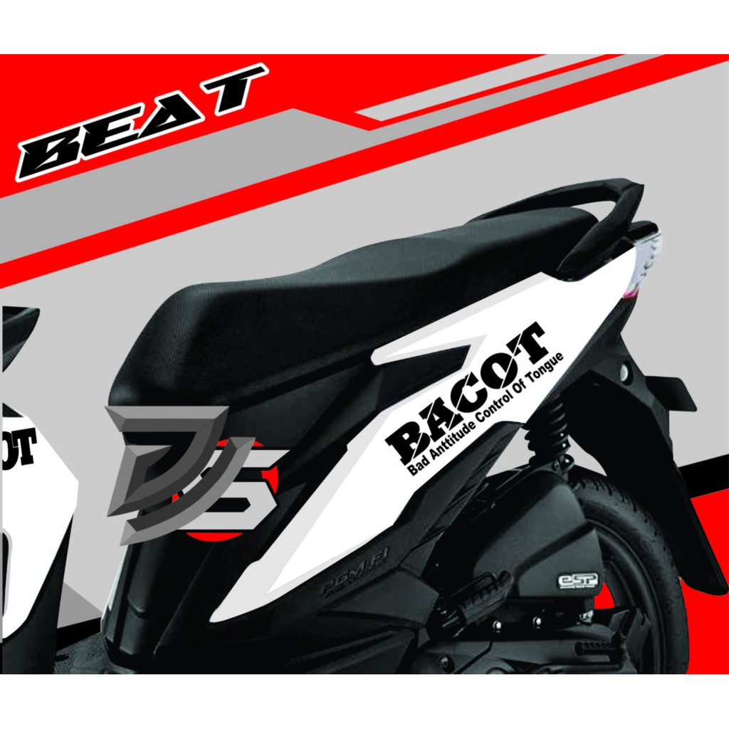 Detail Gambar Stiker Motor Beat Nomer 11