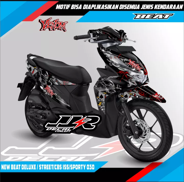 Detail Gambar Stiker Motor Beat Nomer 15