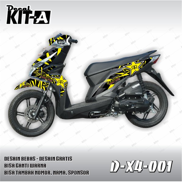 Detail Gambar Stiker Motor Beat Nomer 17