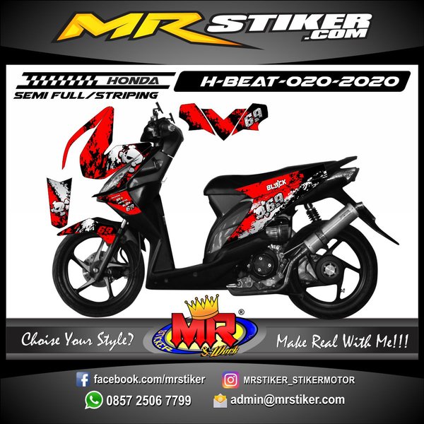 Detail Gambar Stiker Motor Beat Nomer 20