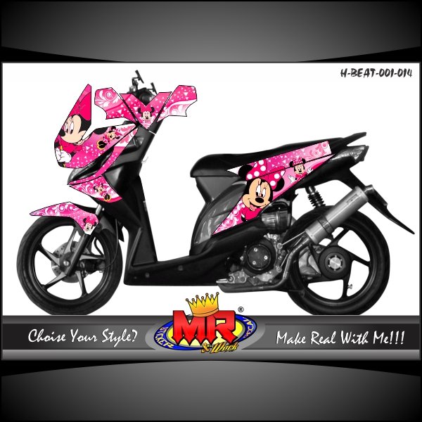 Detail Gambar Stiker Motor Beat Nomer 8