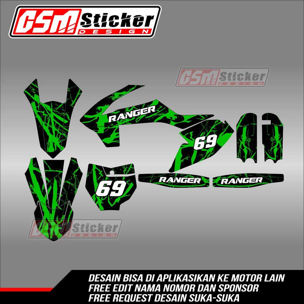 Detail Gambar Stiker Motor Cross Nomer 5