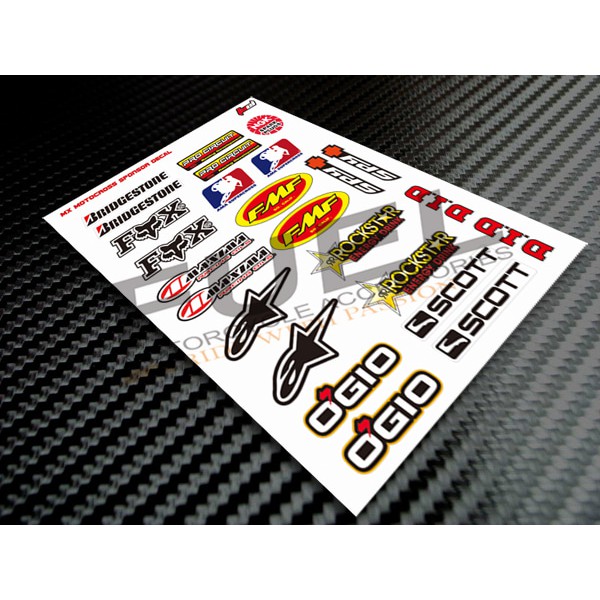 Detail Gambar Stiker Motor Cross Nomer 48