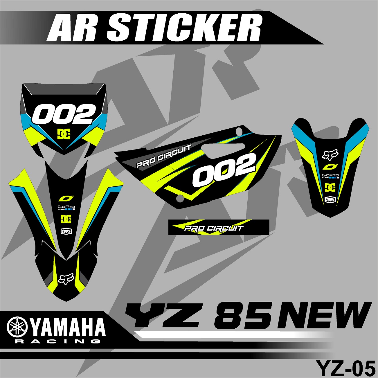 Detail Gambar Stiker Motor Cross Nomer 7