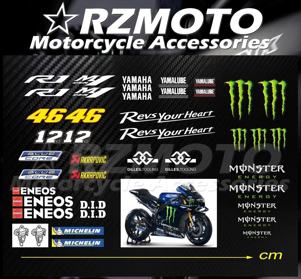 Gambar Stiker Motor Gp Yamaha Rossi - KibrisPDR