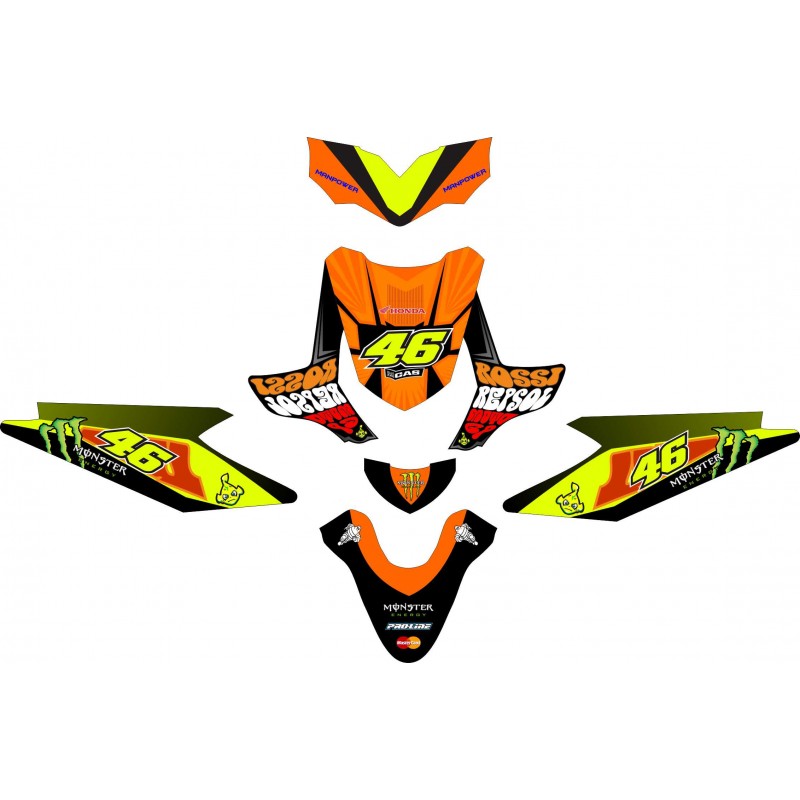 Detail Gambar Stiker Motor Gp Yamaha Rossi Nomer 39