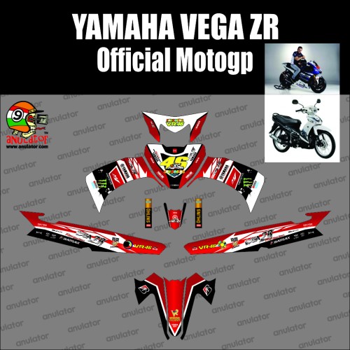 Detail Gambar Stiker Motor Gp Yamaha Rossi Nomer 51