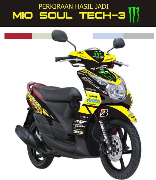 Detail Gambar Stiker Motor Mio Soul Nomer 11