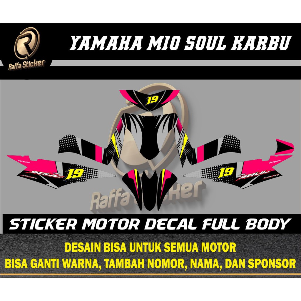 Detail Gambar Stiker Motor Mio Soul Nomer 27